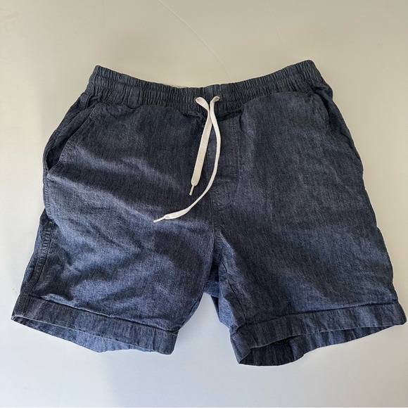 Chambray Drawstring Casual J. Crew Short - Picture 2 of 4